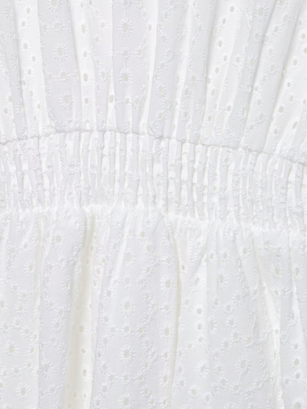 Texture Long Sleeve Waist Draping Effect White Dress Women