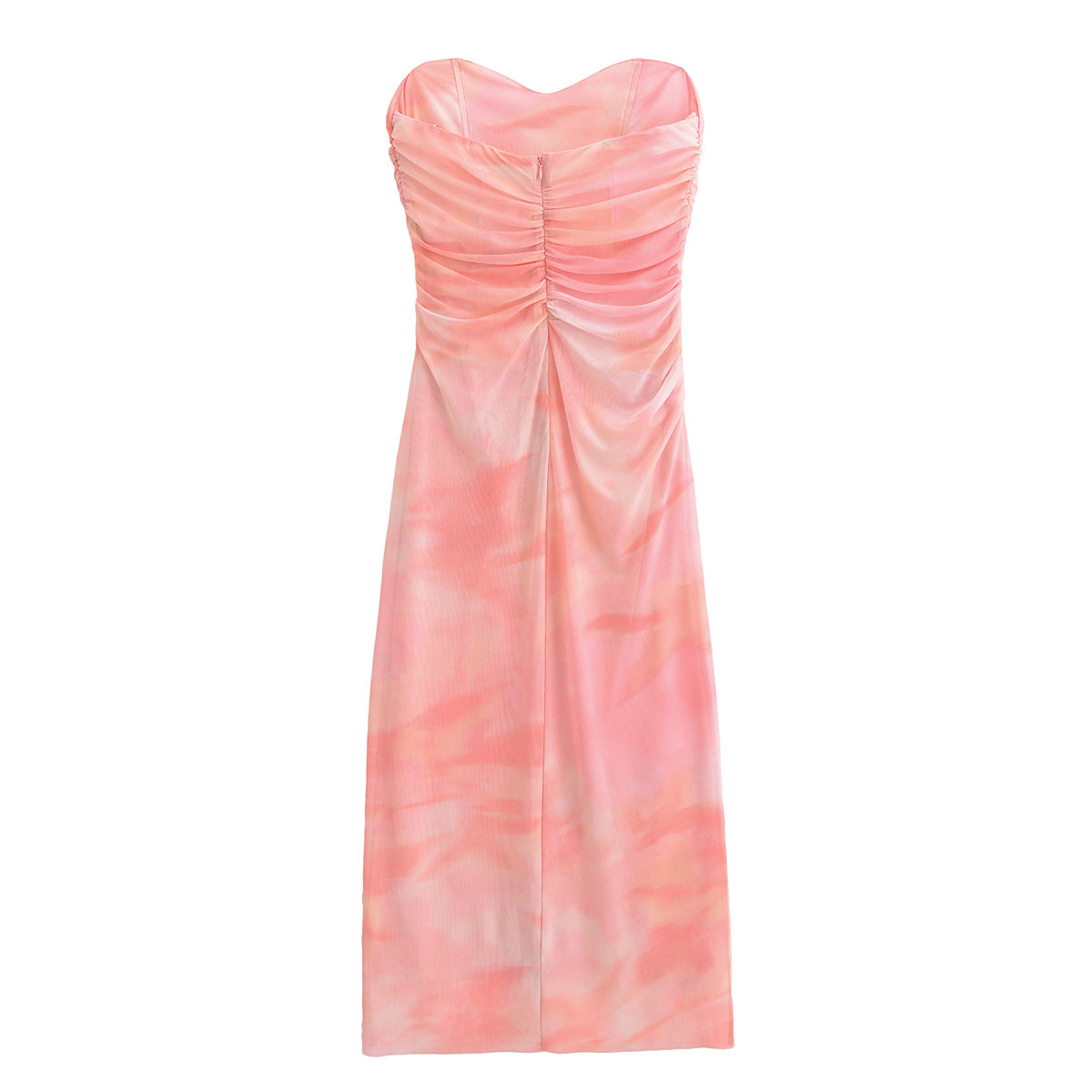 Women Clothing Spring Summer Printed Tube Top Dress Tube Top Dress