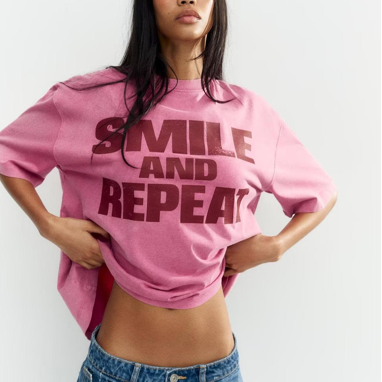 Women Clothing Classic Printed Washed T shirt