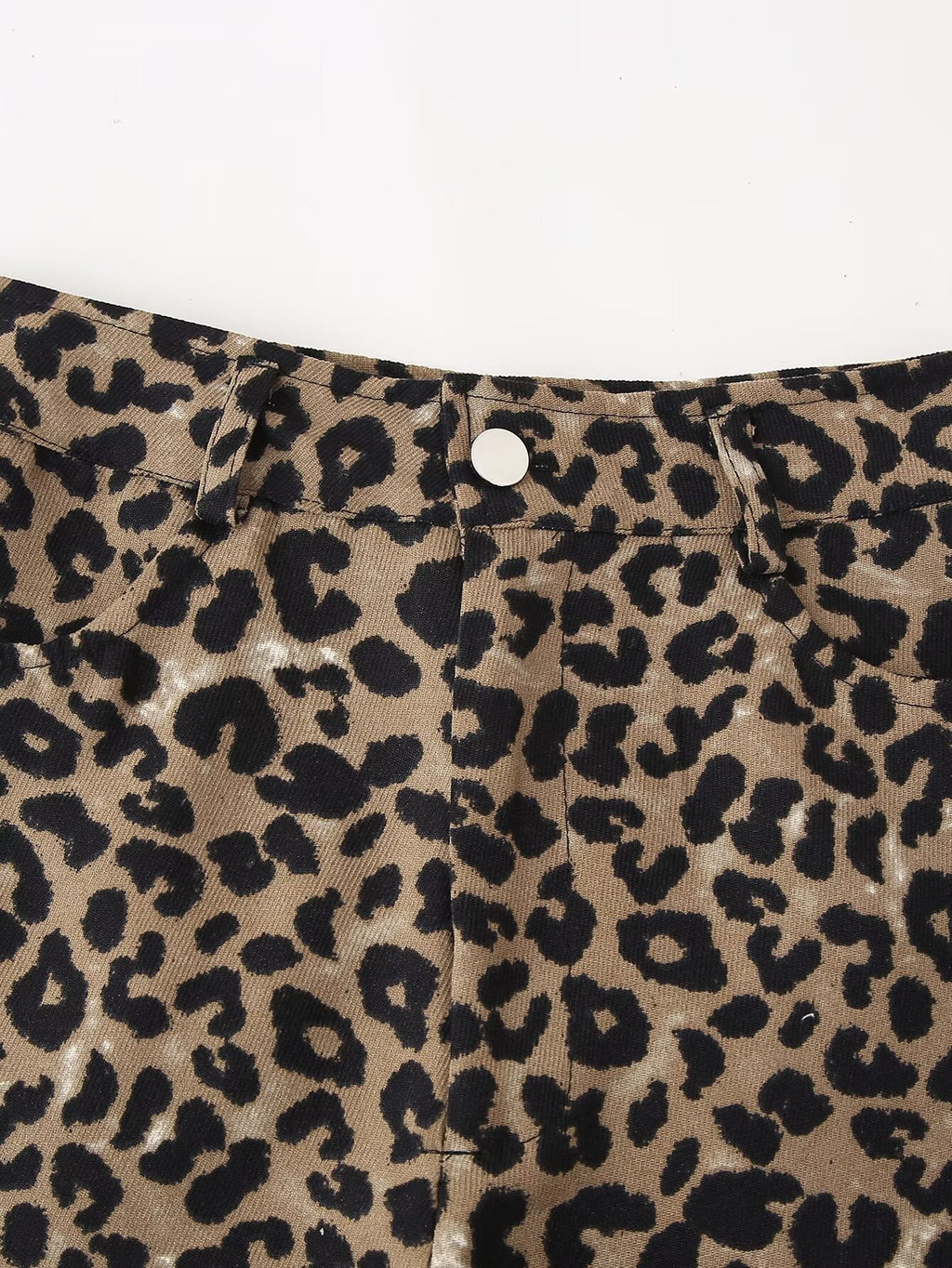 Spring Women Clothing French Design Leopard Print Shorts