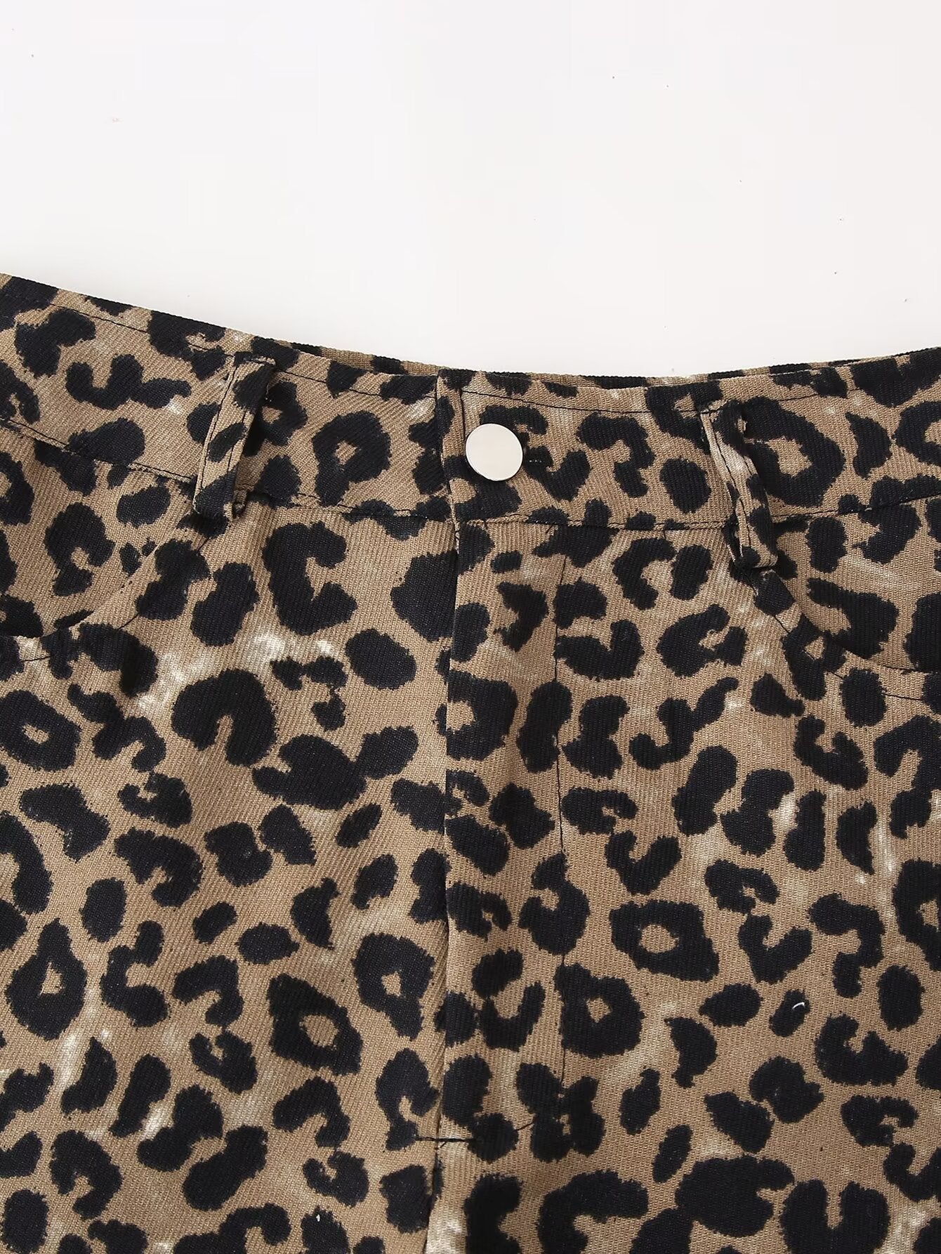 Spring Women Clothing French Design Leopard Print Shorts