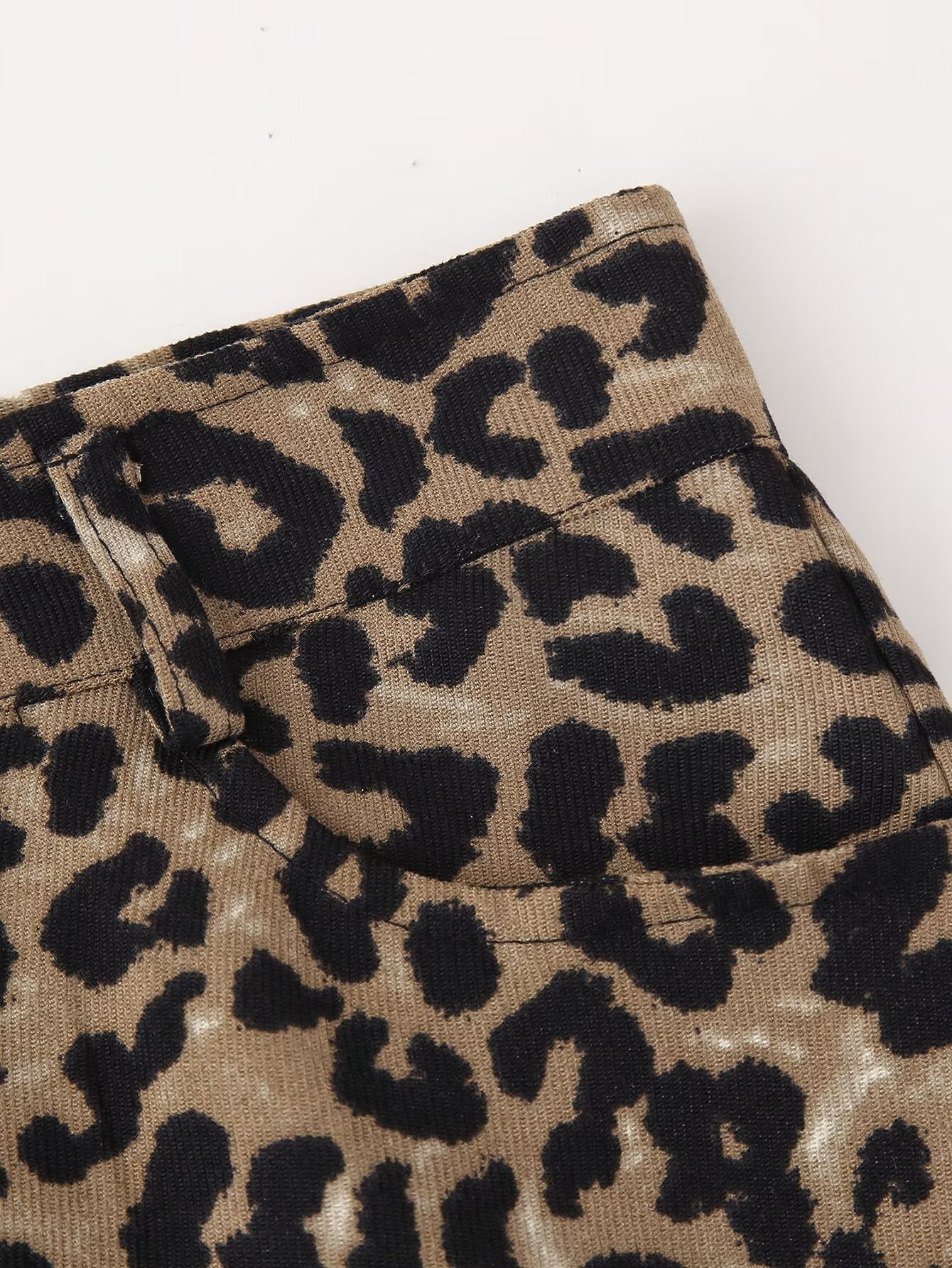 Spring Women Clothing French Design Leopard Print Shorts
