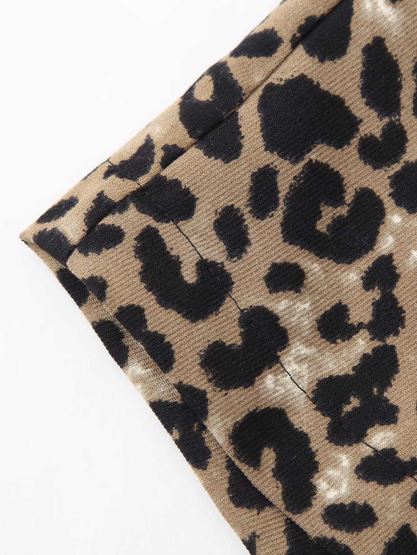 Spring Women Clothing French Design Leopard Print Shorts