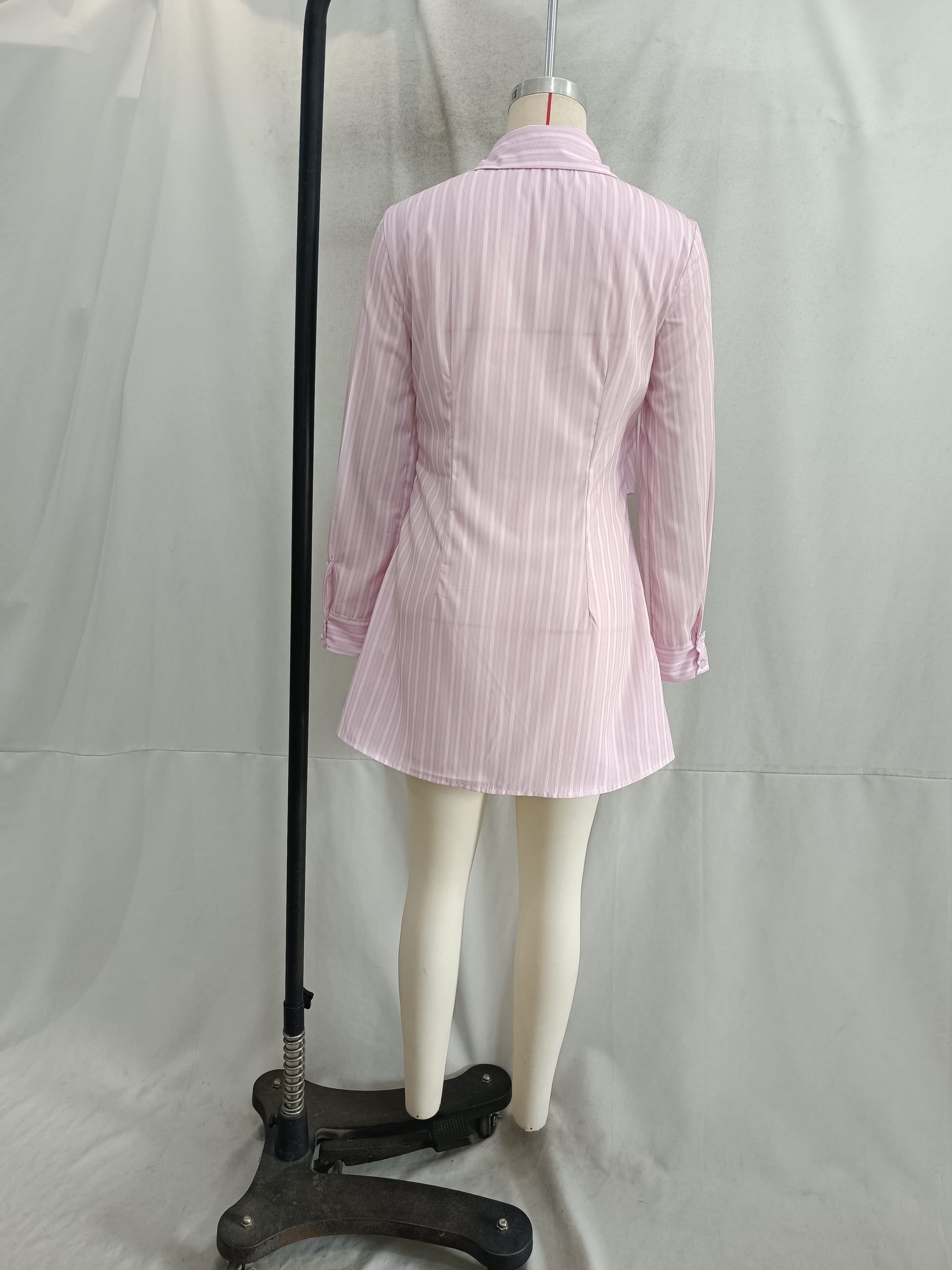 Spring Dress Women Clothing Slim Fit Slimming Casual Shirt Collar