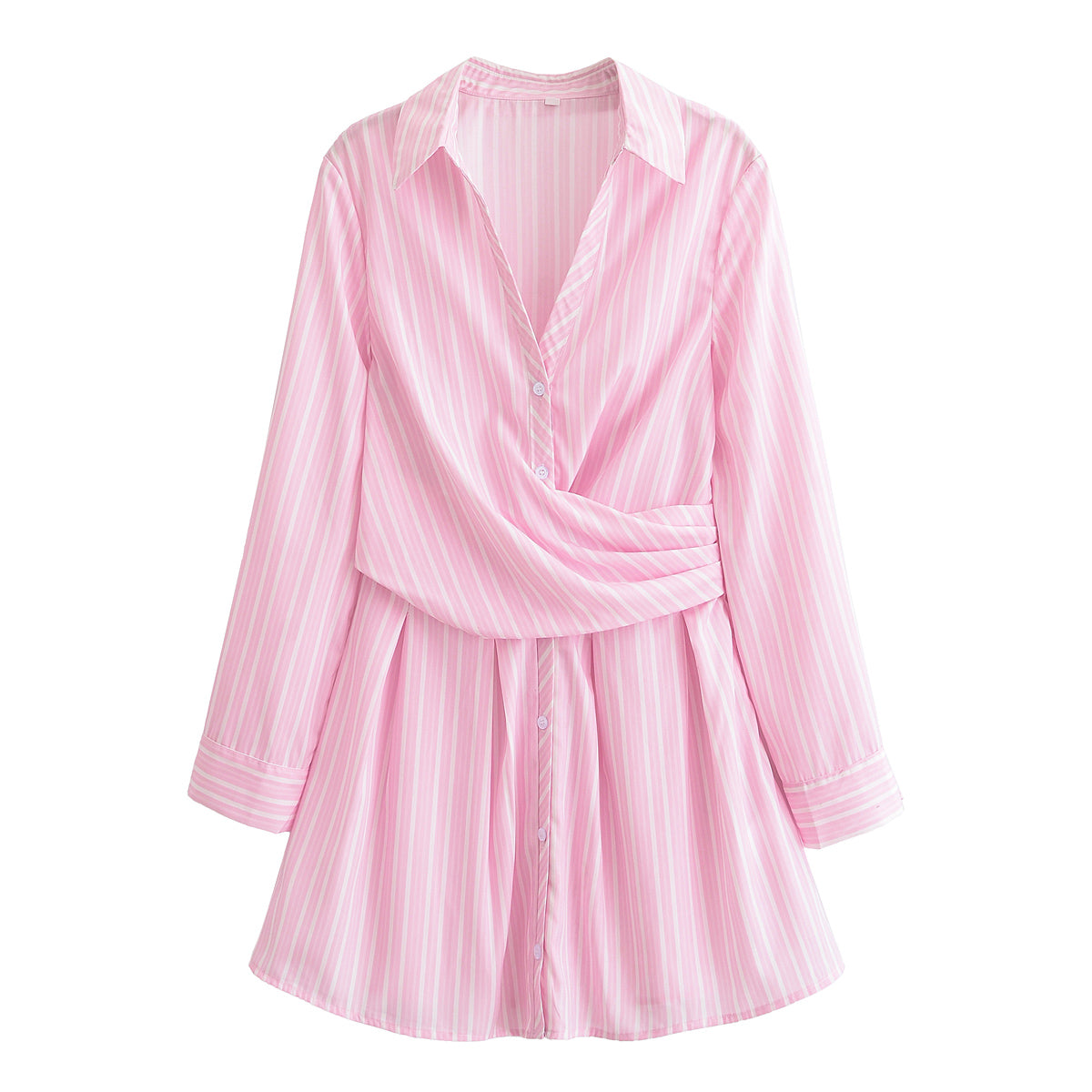 Spring Dress Women Clothing Slim Fit Slimming Casual Shirt Collar