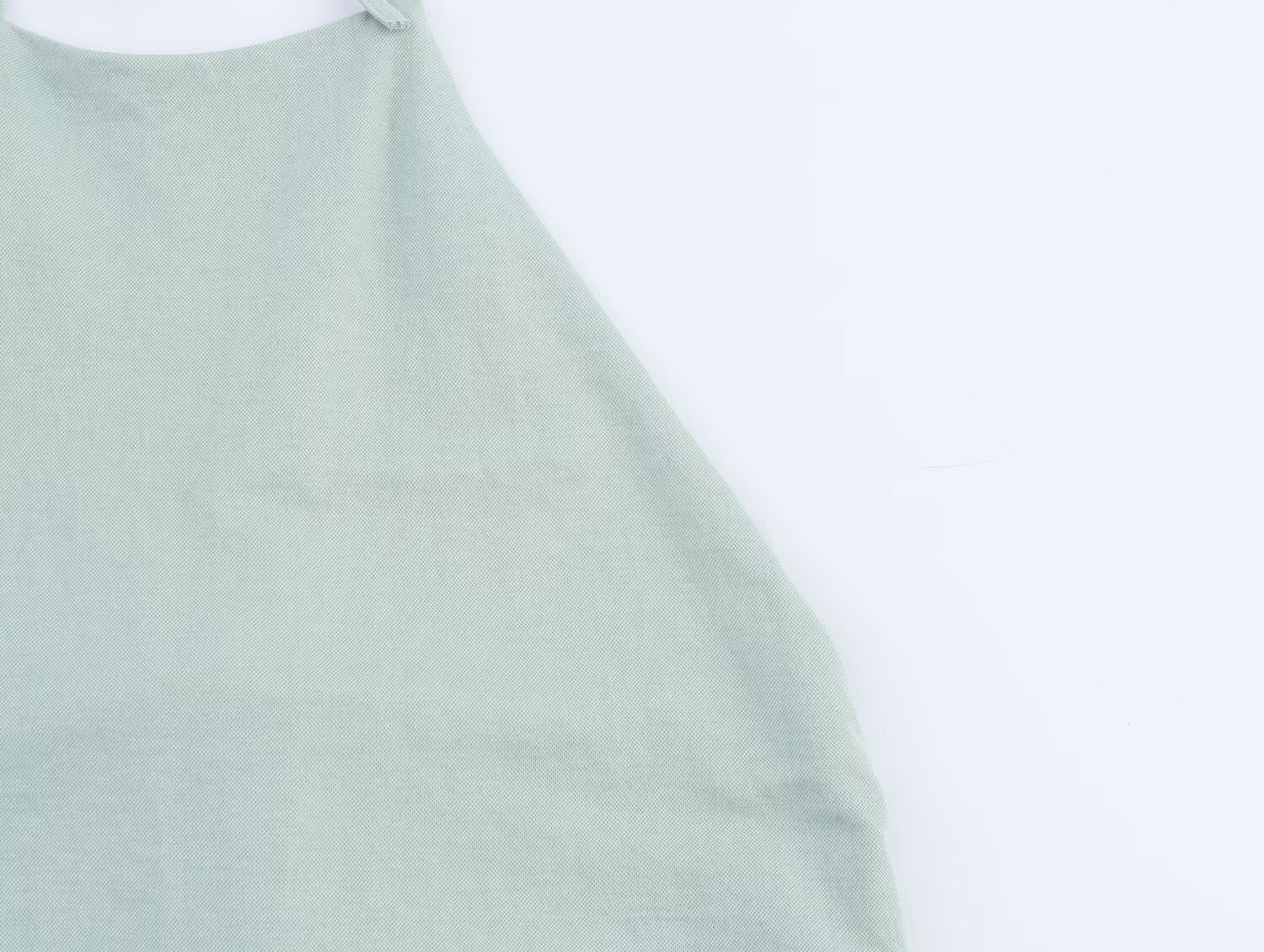 Summer Women Clothing Simple Backless Hanging Collar Top
