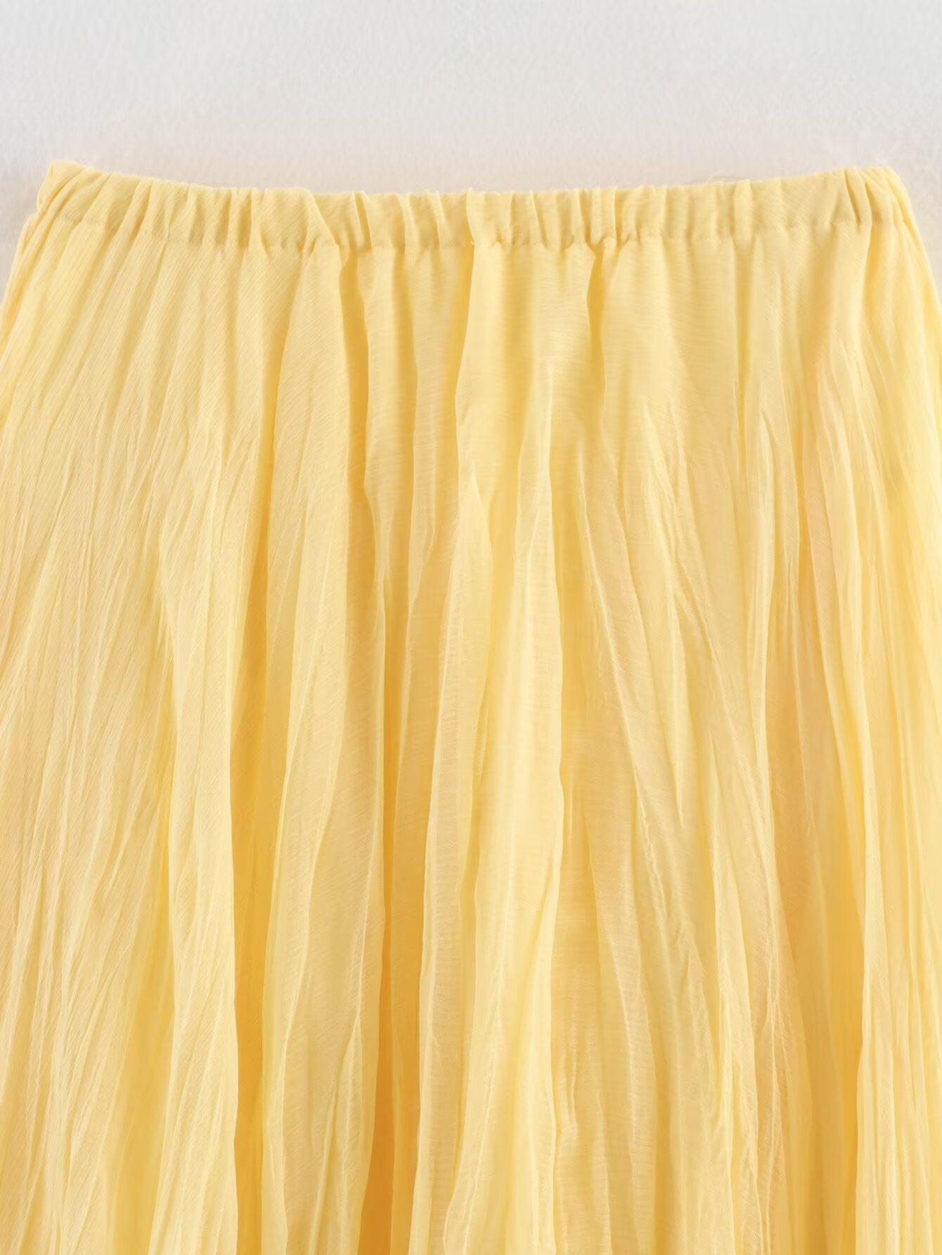 Women Clothing Top Product Wrinkle Classic All Matching Graceful High Waist Slimming Skirt