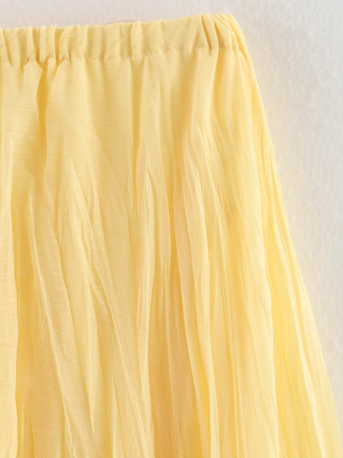Women Clothing Top Product Wrinkle Classic All Matching Graceful High Waist Slimming Skirt