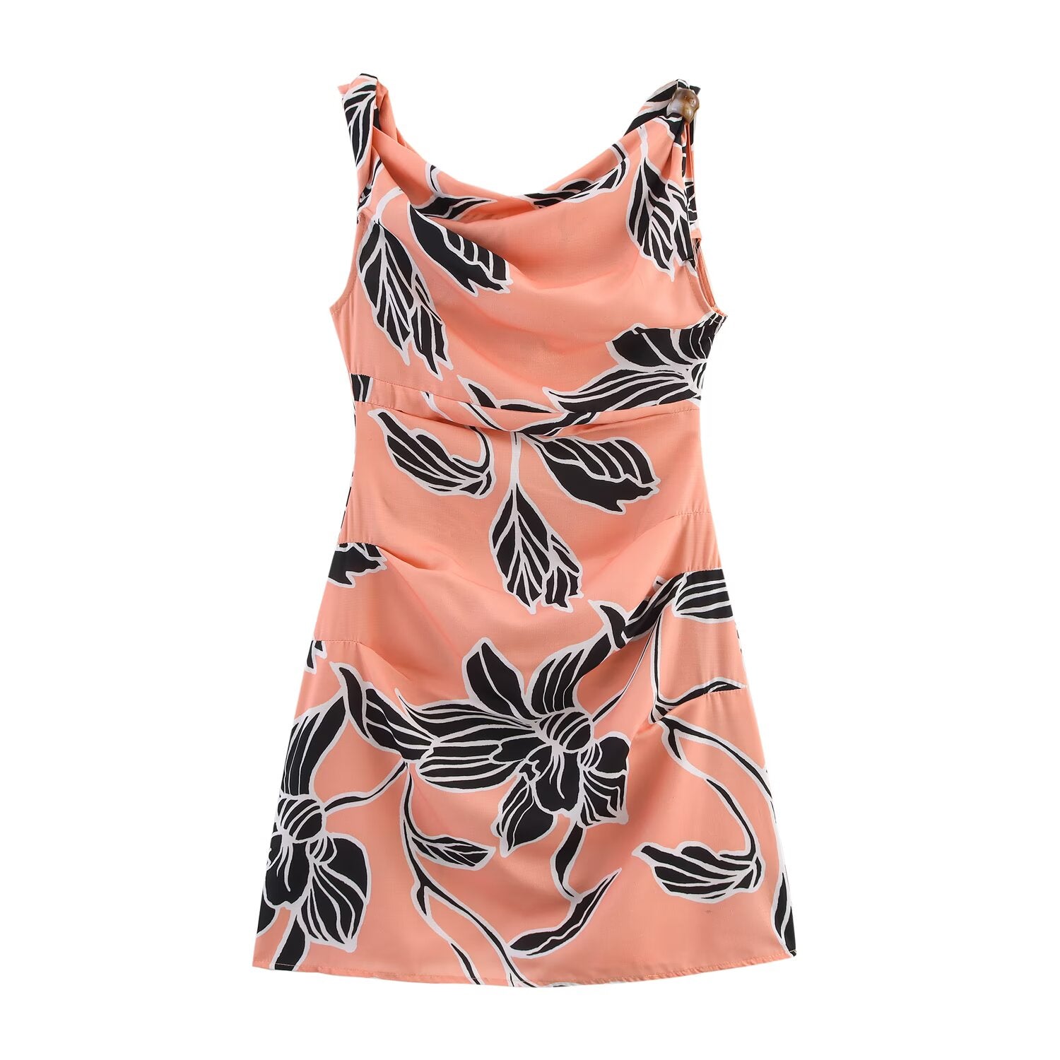Women Clothing Blended Printing Mini Dress