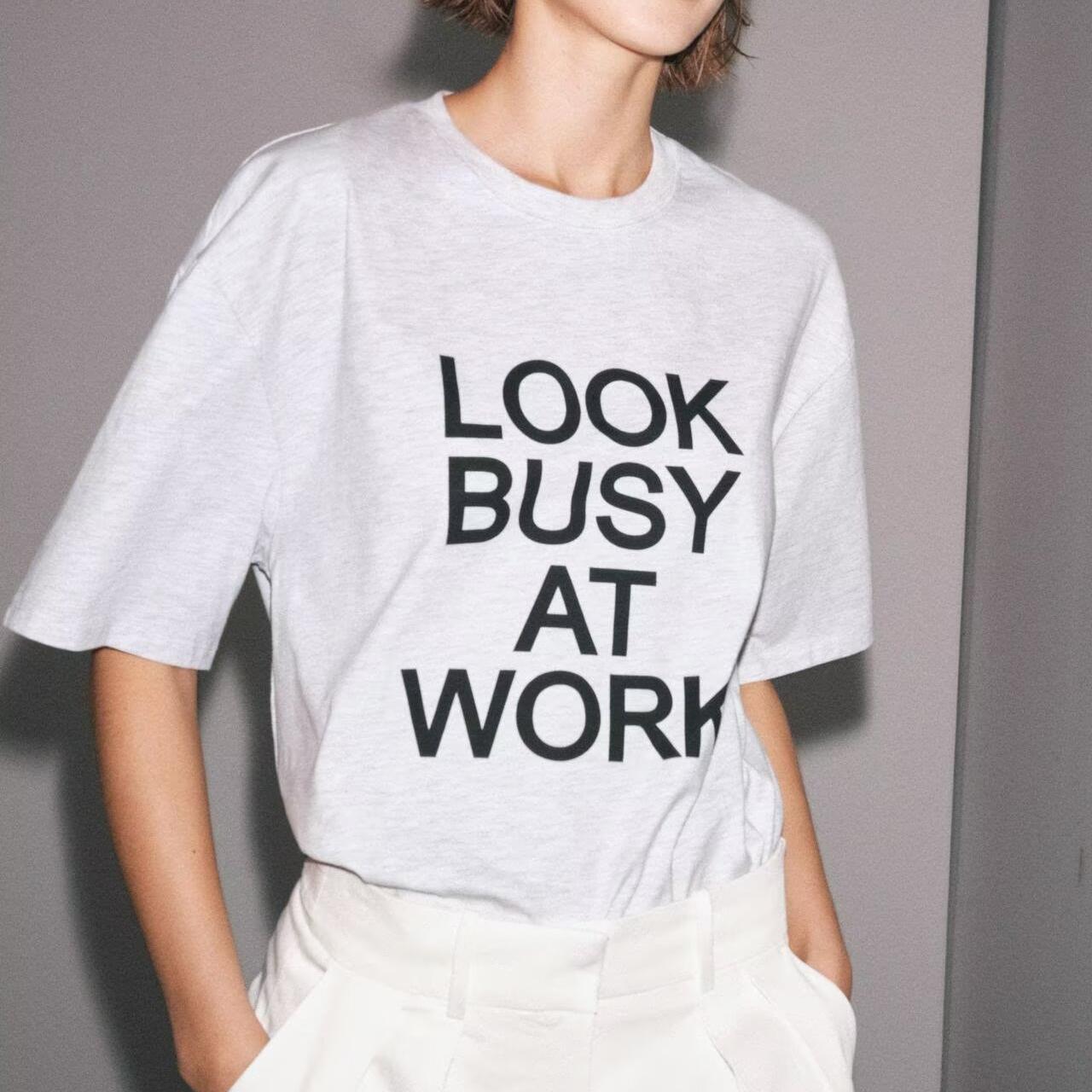 Women Clothing Letter Graphic Printed T shirt