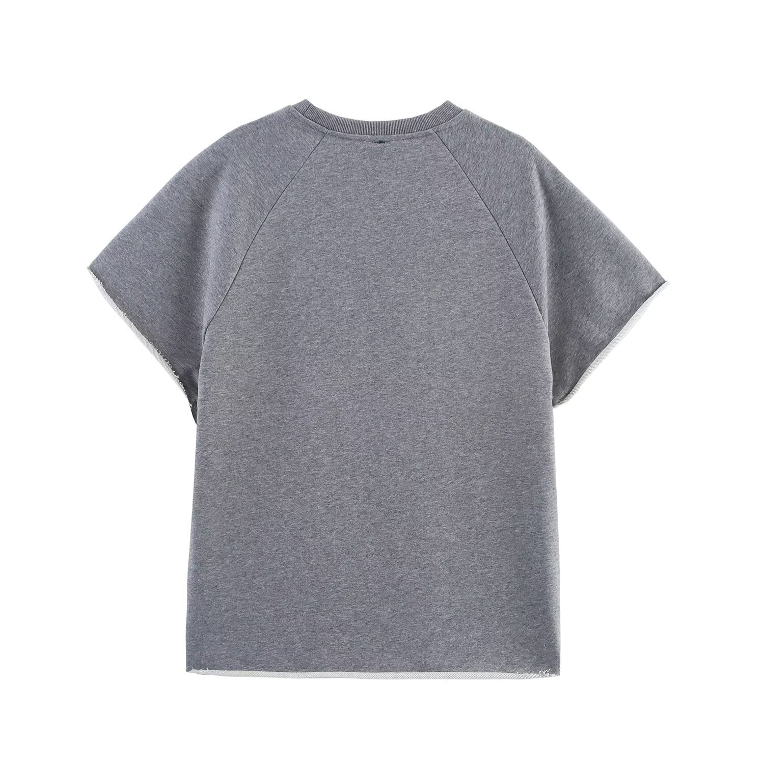 Spring Summer Women Casual round Neck Short Sleeves Sweater Printed Shorts Set