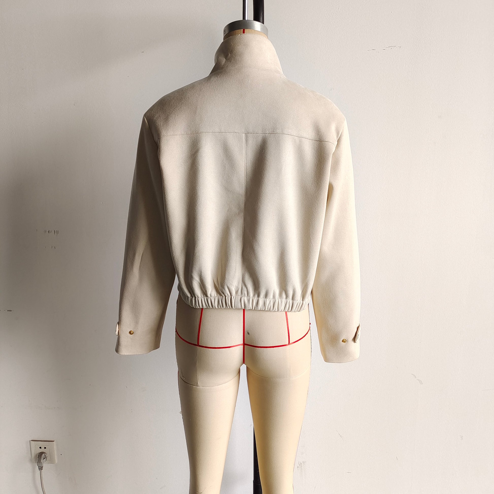 Women Wear Summer Casual Solid Color Suede Jacket Coat