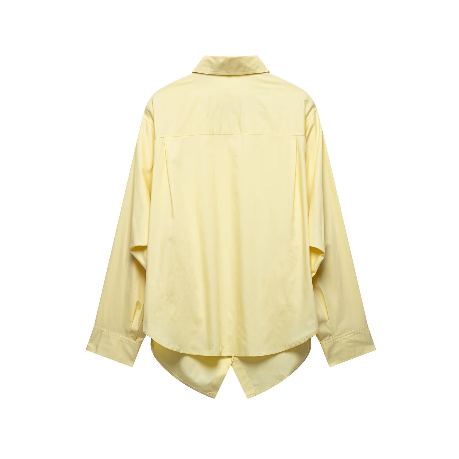 Spring Summer Solid Color Loose Poplin Shirt