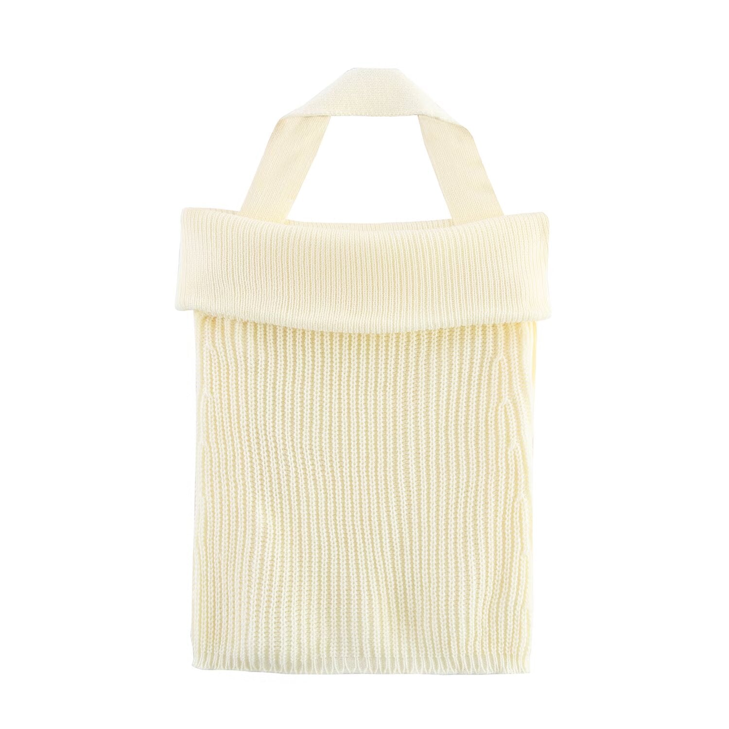 Summer Women Clothing Backless Hanging Collar Knitted Top