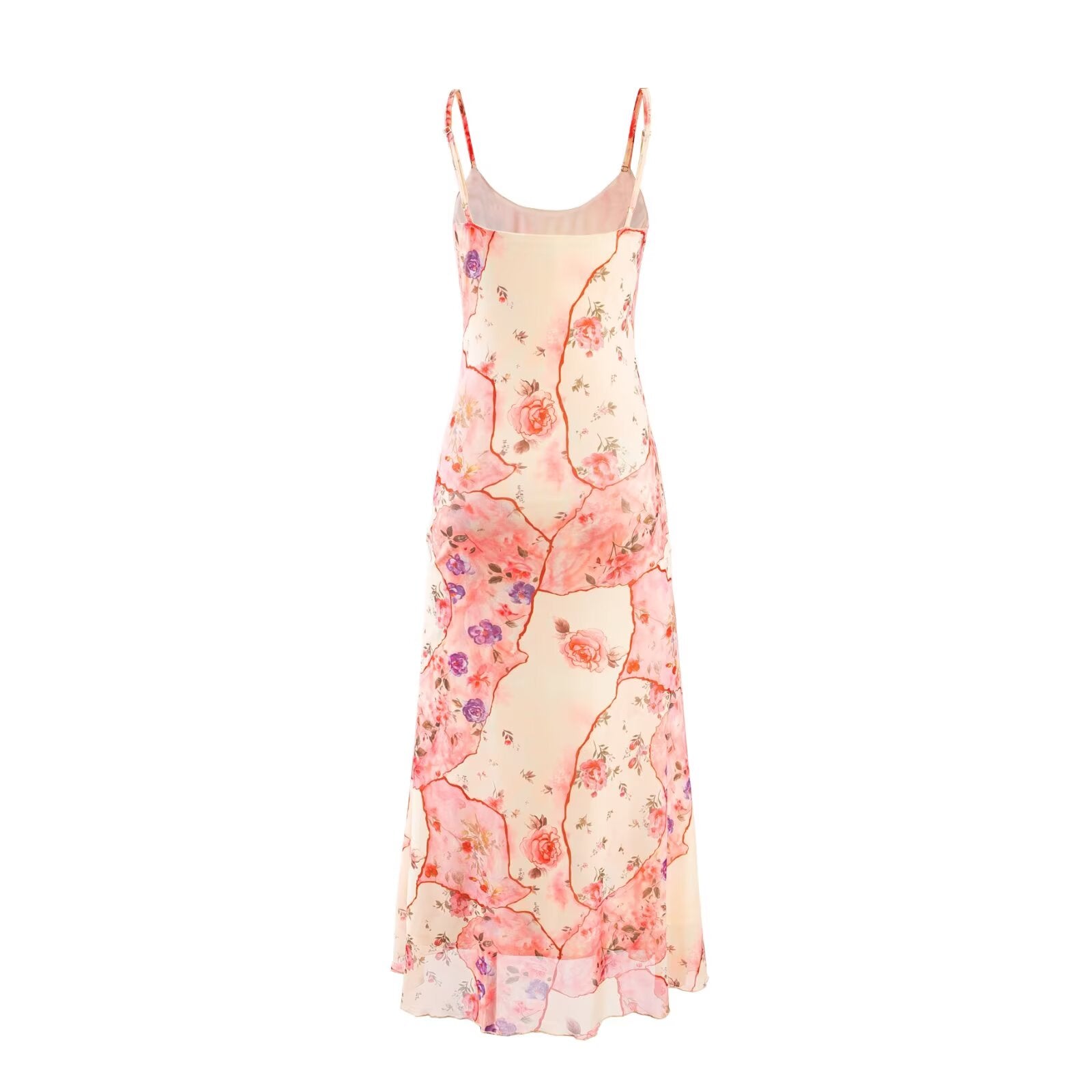 Vacation Printed Suspender Dress Summer Tight Waist Slim Sexy Dress Women