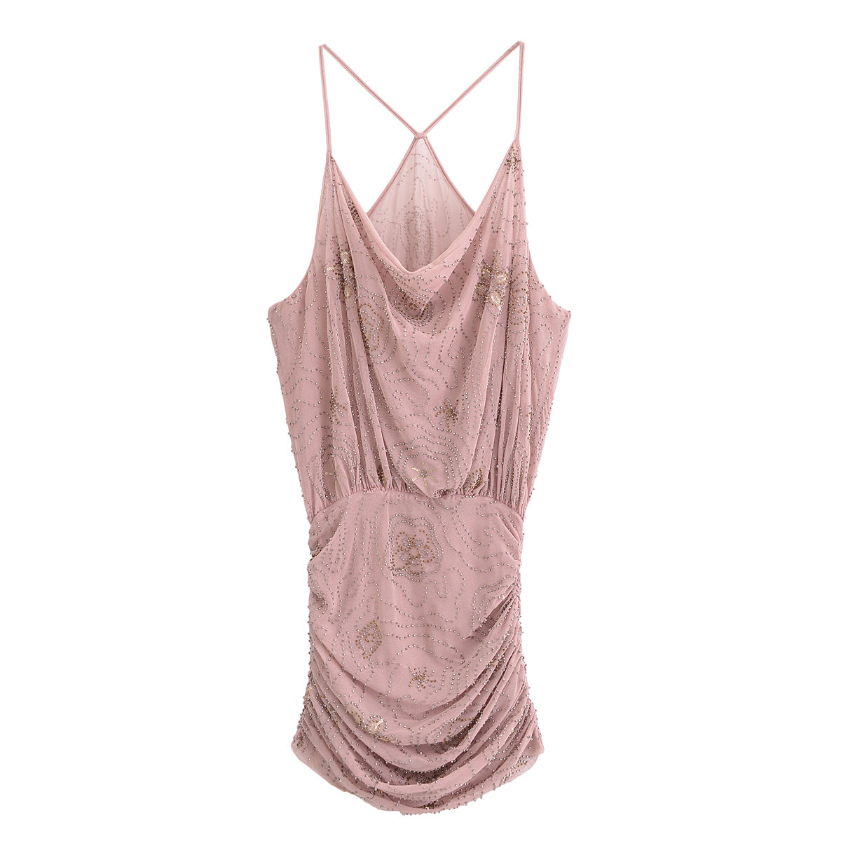 Summer Women Street Sequin Mini Sling Dress