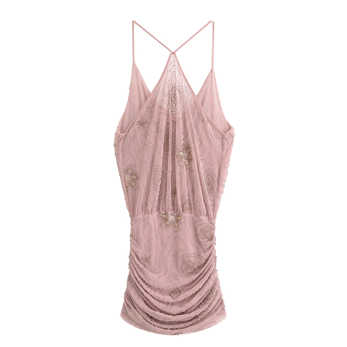 Summer Women Street Sequin Mini Sling Dress