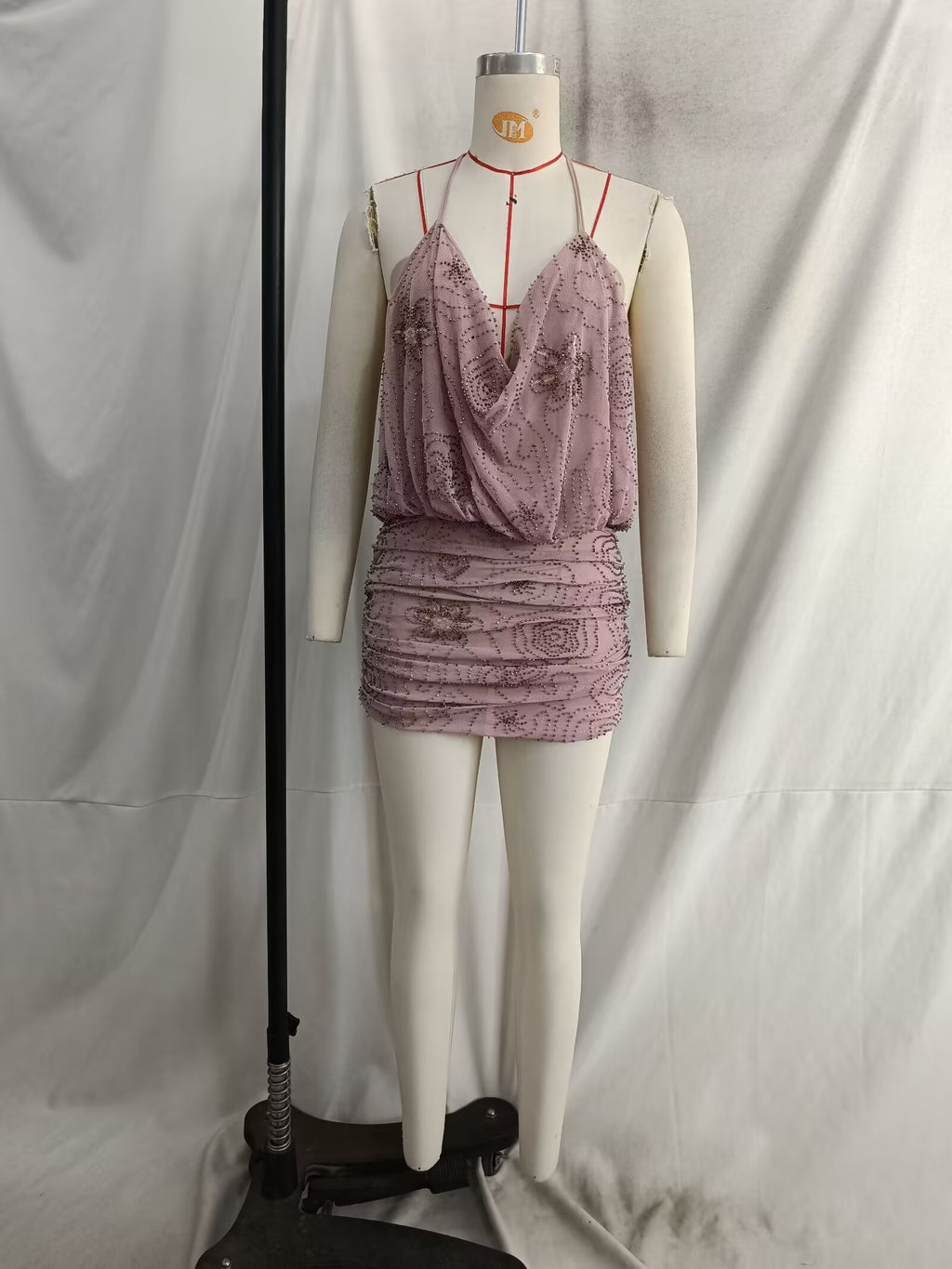 Summer Women Street Sequin Mini Sling Dress