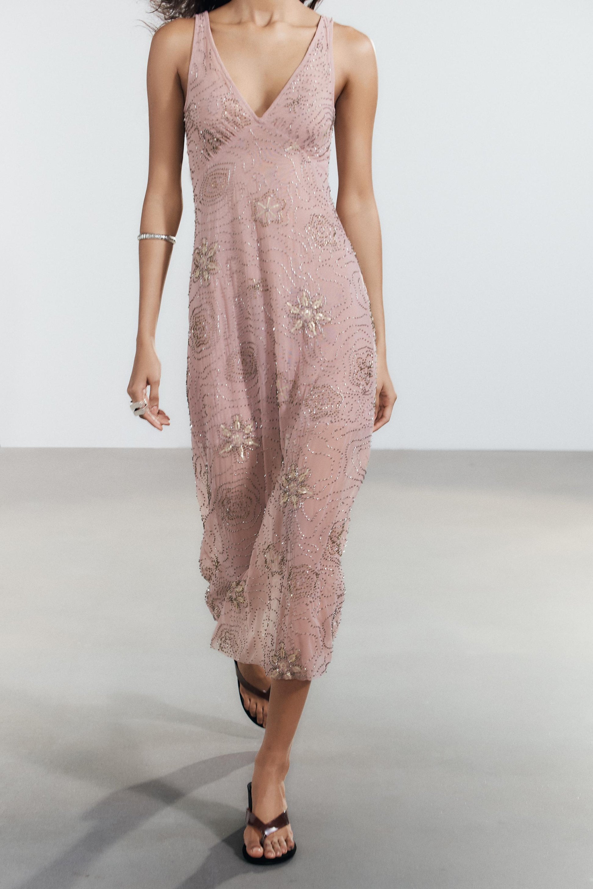 Summer Women Clothing Sequin Midi Slim Sexy Design Dress
