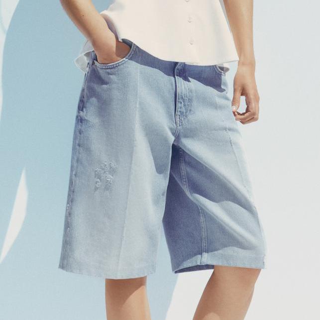 Summer Women Clothing Mid Waist Casual Short Jeans Women