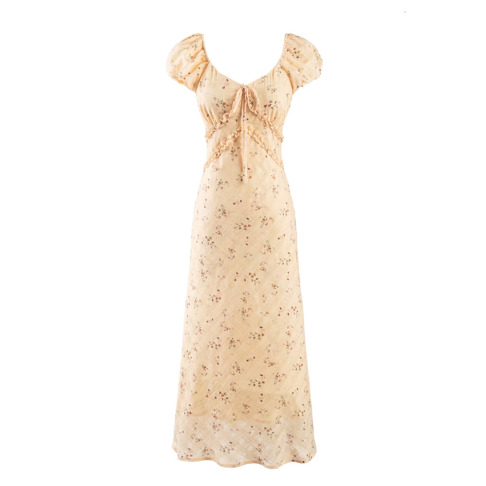 Sexy Floral Short Sleeve Dress Women Waisted Slim Fit Package Hip Maxi Dress