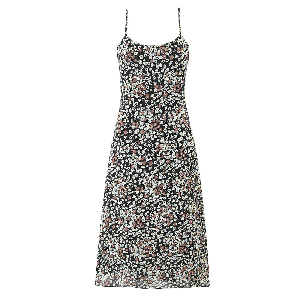 Sexy Floral Hip Women Slim Fit Slimming Spaghetti Straps Dress