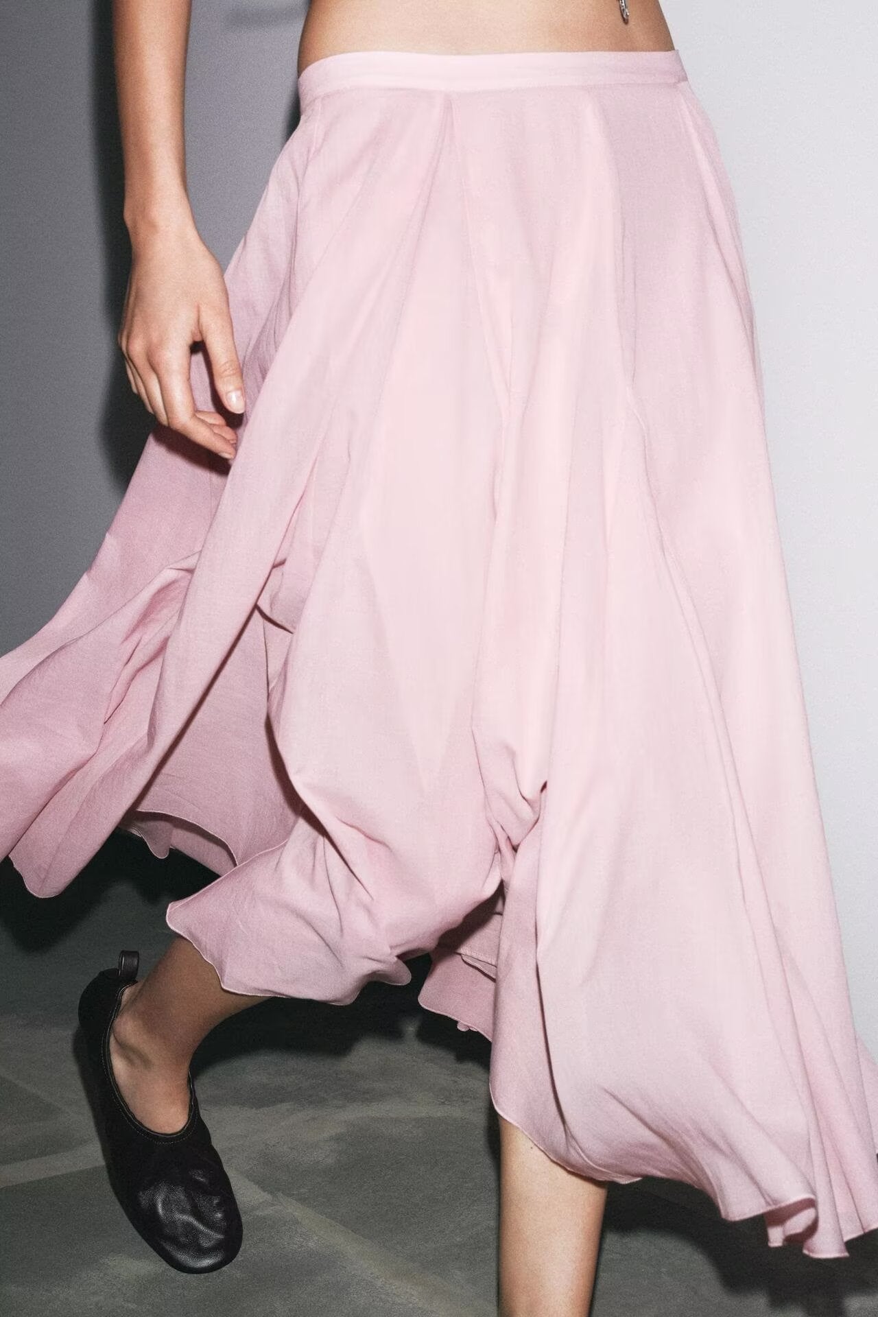 Women Clothing Stylish Simple Cotton Wide Swing Skirt