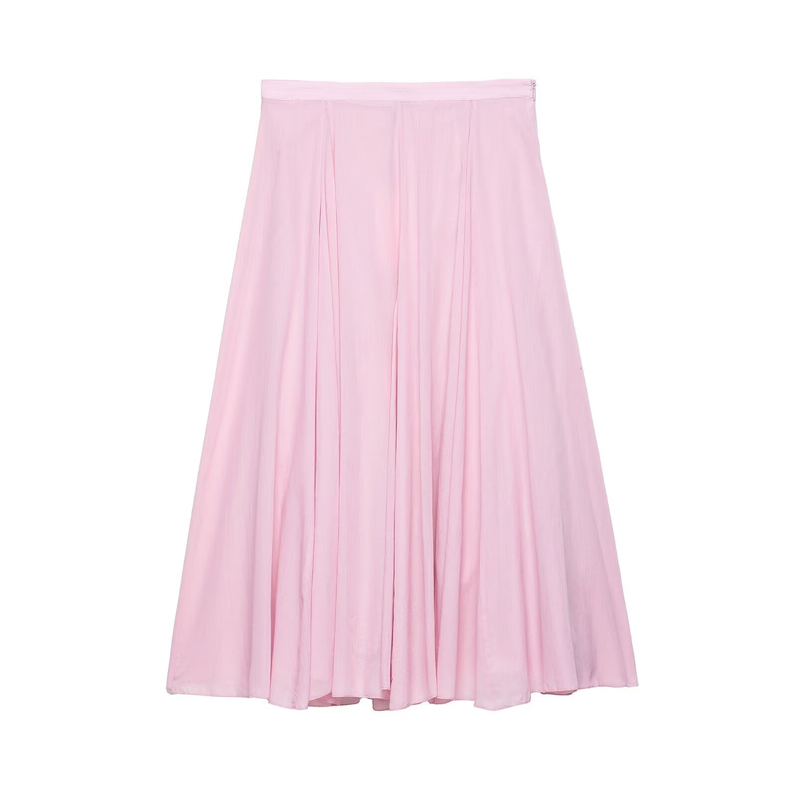 Women Clothing Stylish Simple Cotton Wide Swing Skirt