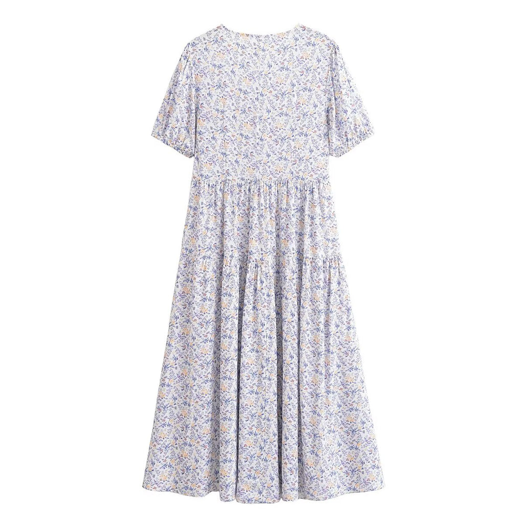 Women Clothing Summer Floral Print Beach Bohemian Casual Dress