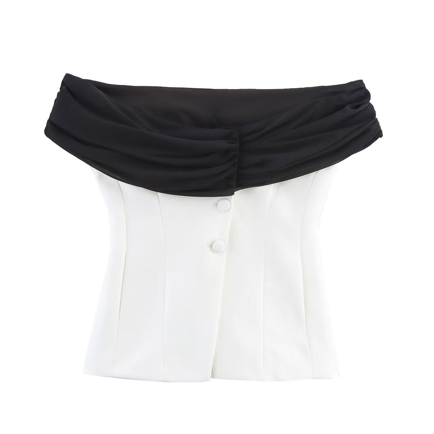 Summer Women Clothing Stitching Corset Top Trousers Sets