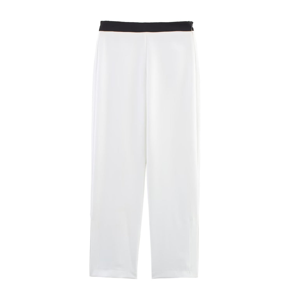 Summer Women Clothing Stitching Corset Top Trousers Sets