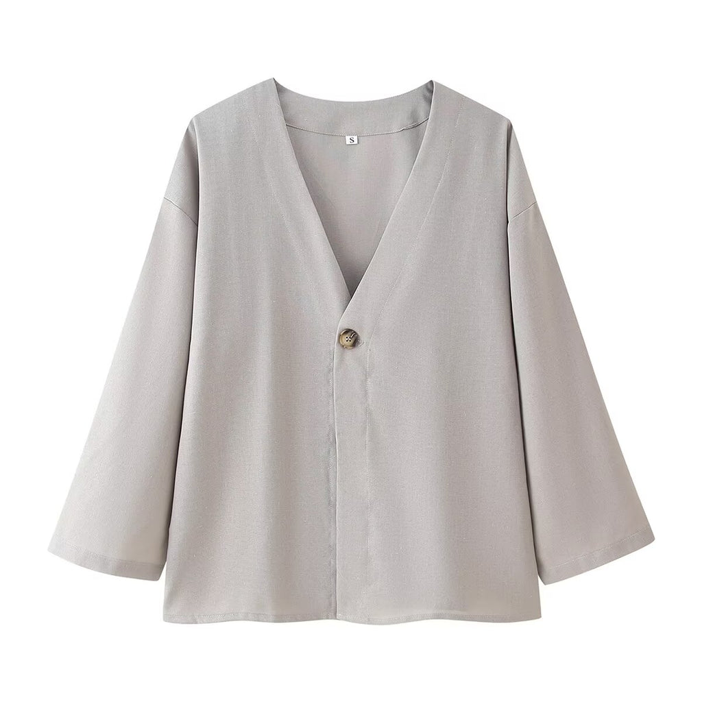Women Clothing Summer Simple Casual Laid Back Loose Cotton Linen Solid Color Set