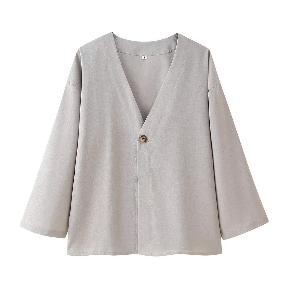 Women Clothing Summer Simple Casual Laid Back Loose Cotton Linen Solid Color Set
