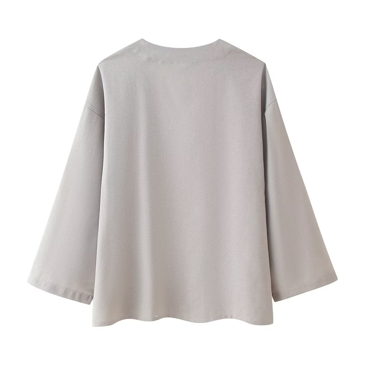 Women Clothing Summer Simple Casual Laid Back Loose Cotton Linen Solid Color Set