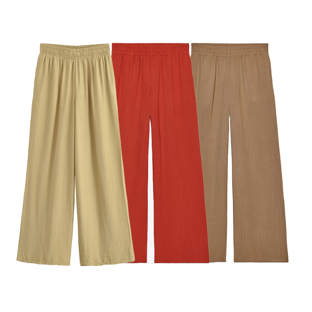 Women Hunting Long Sleeve Collared Shirt Elastic Waist Wide Leg Pants