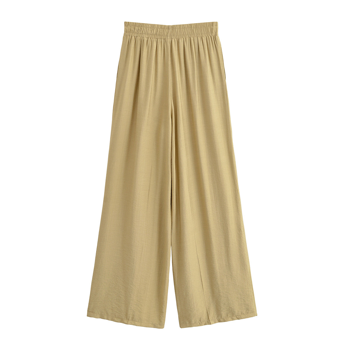 Khaki Wide Leg Pants