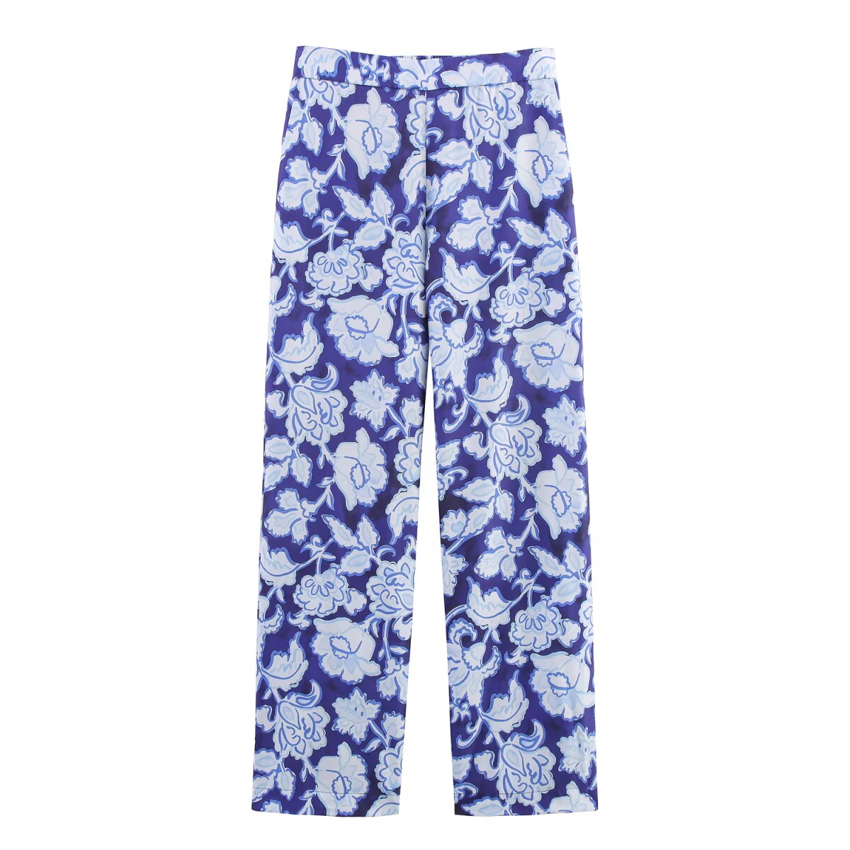 Women Clothing Design Short Sleeve Floral Print Shirt Casual Pants Set