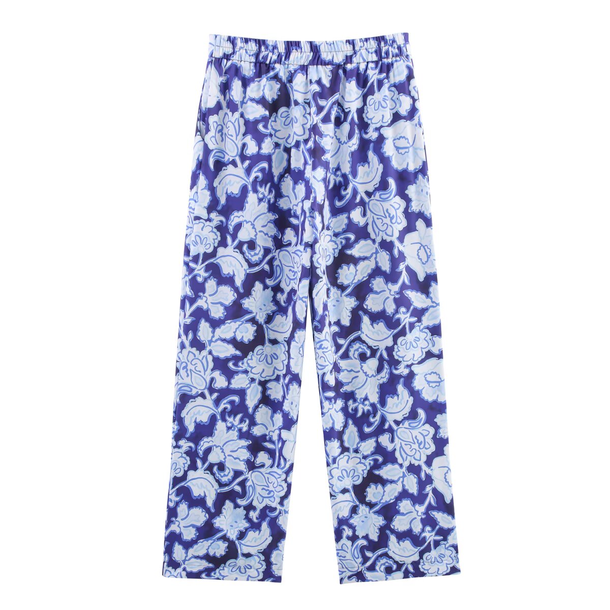 Women Clothing Design Short Sleeve Floral Print Shirt Casual Pants Set