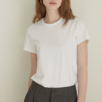 Summer Basic Shoulder Cotton Linen Short Sleeve Women Slim Fit Figure Flattering All Matching T shirt Comfortable Breathable Linen Top