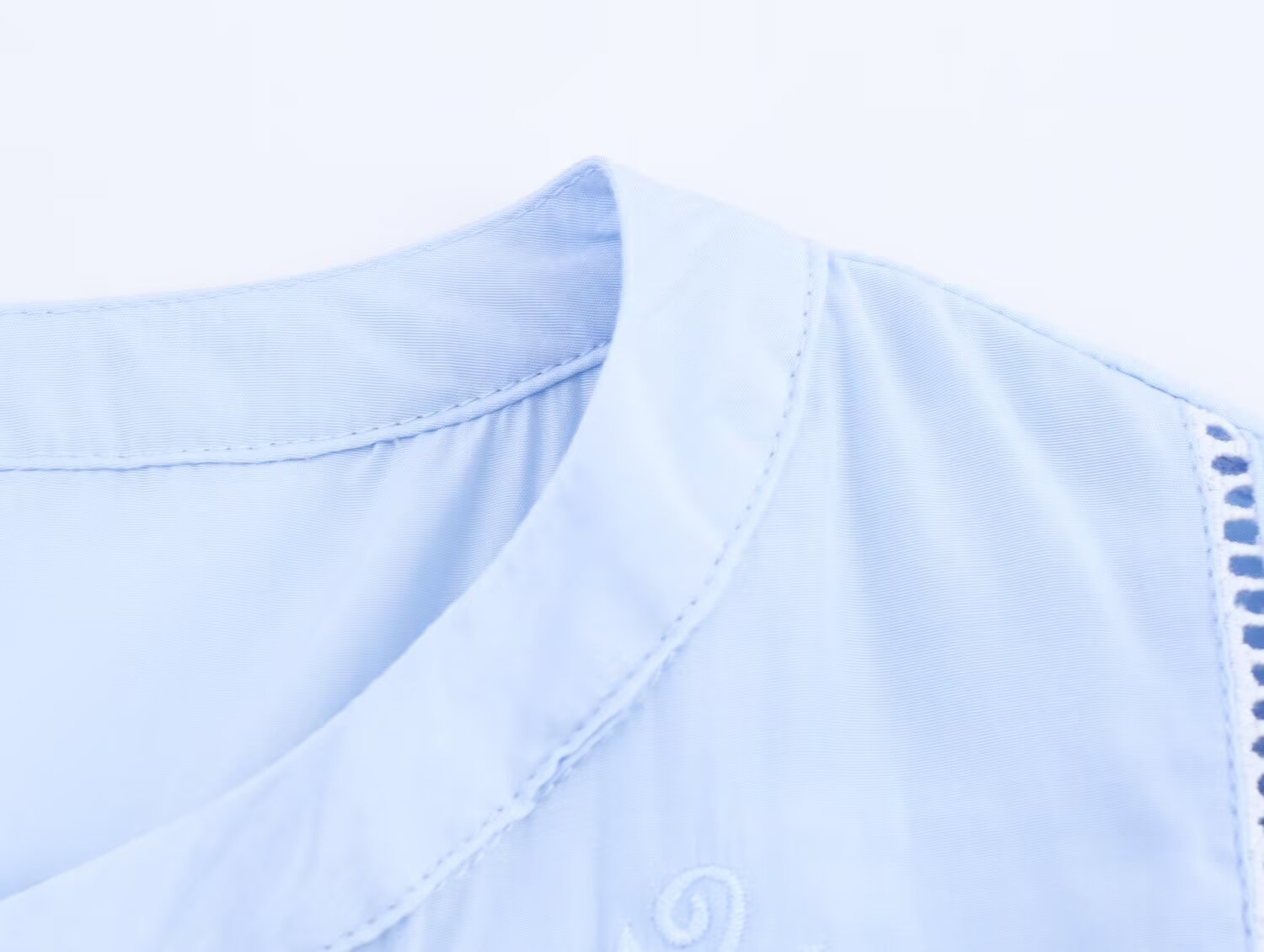 Women Clothing Summer Fashionable All Match Laminated Decoration Short Sleeve Shirt