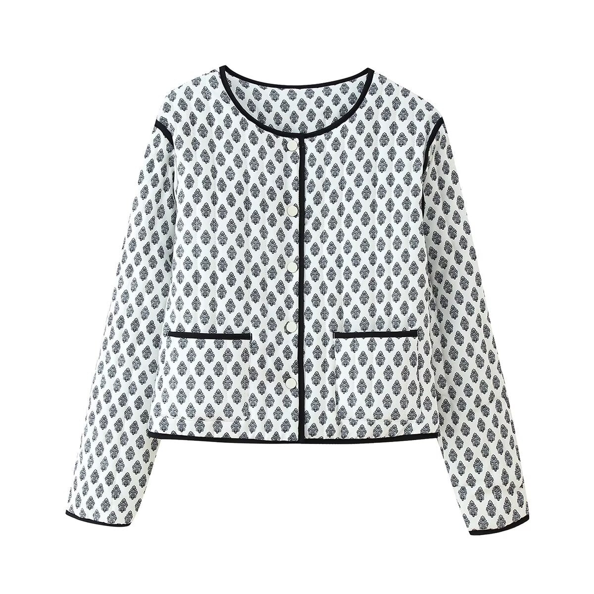 Popular Women Clothing Fall Clothing Classic Quilted Coat