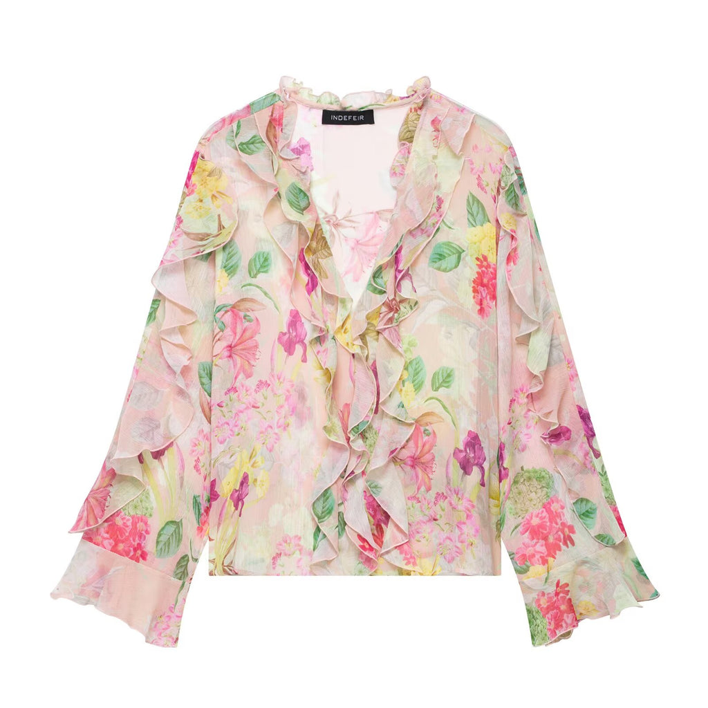 Summer Women Clothing Elegant Loose Casual Niche Shirt Top