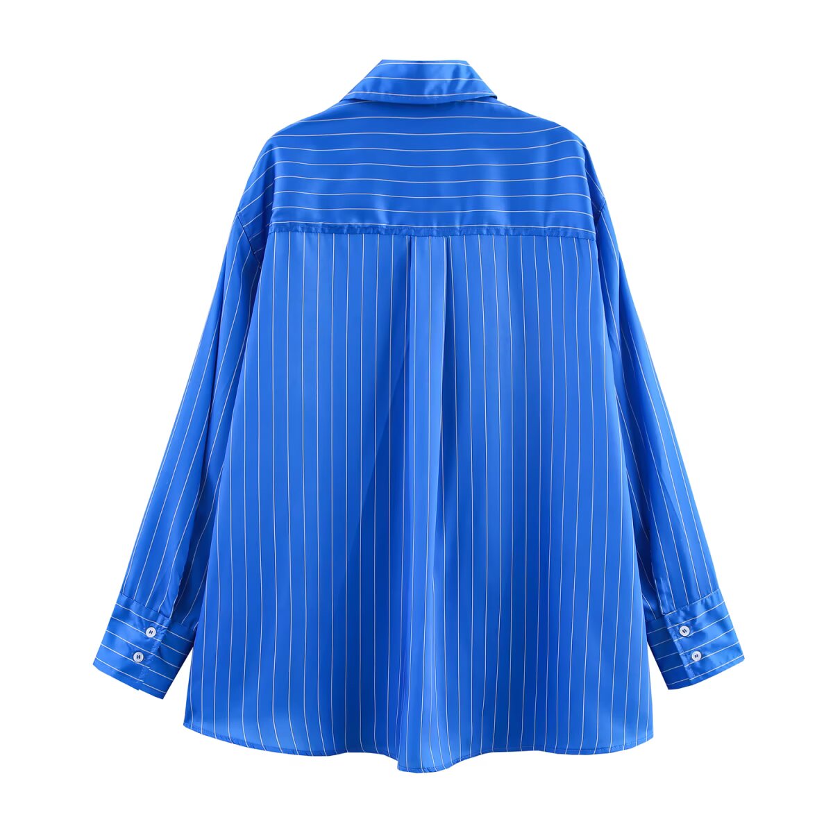 Simple Loose Striped Shirt Pajamas Pants Sets