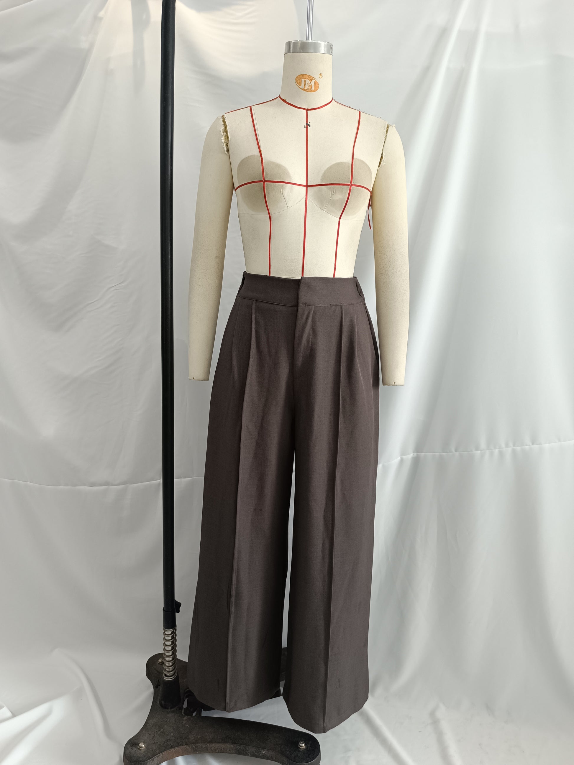 Summer Wind Fashionable Curled Brim Short Sleeve Hunting Loose Collared Shirt Women Casual Trousers Suit