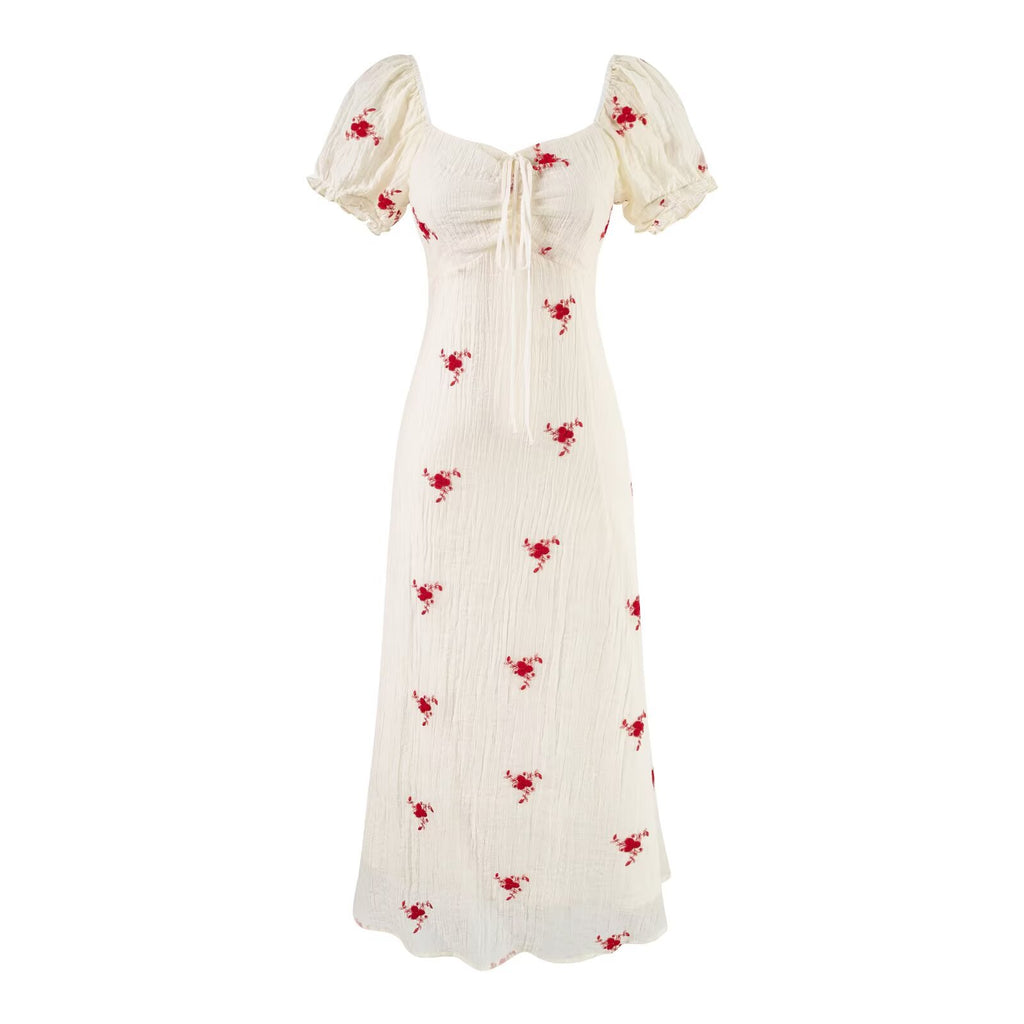 Sexy Romantic Printing A line Dress Women Holiday Slim Fit Slimming Dress