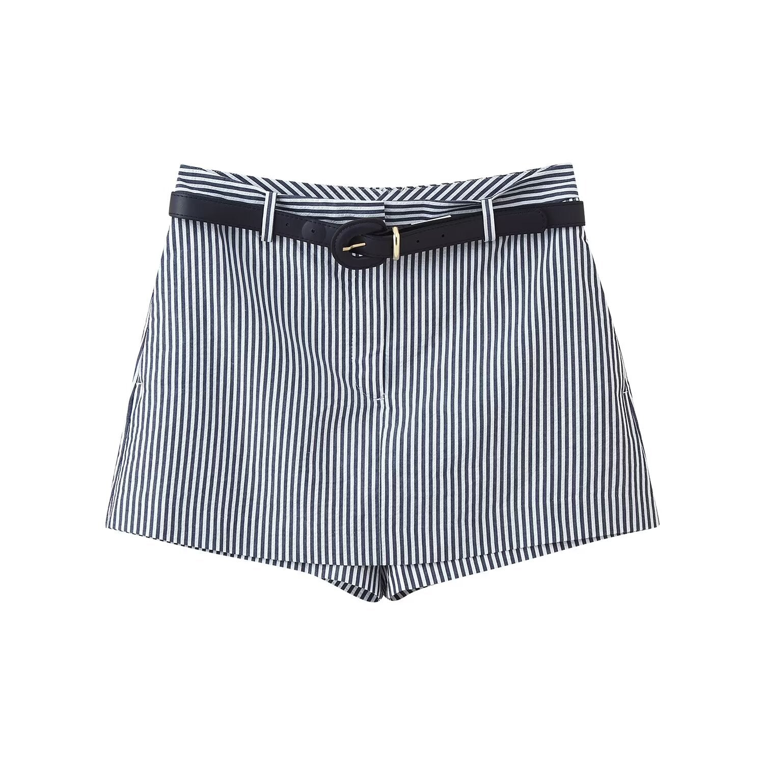 Summer Women Waistband Striped Casual Short Culottes