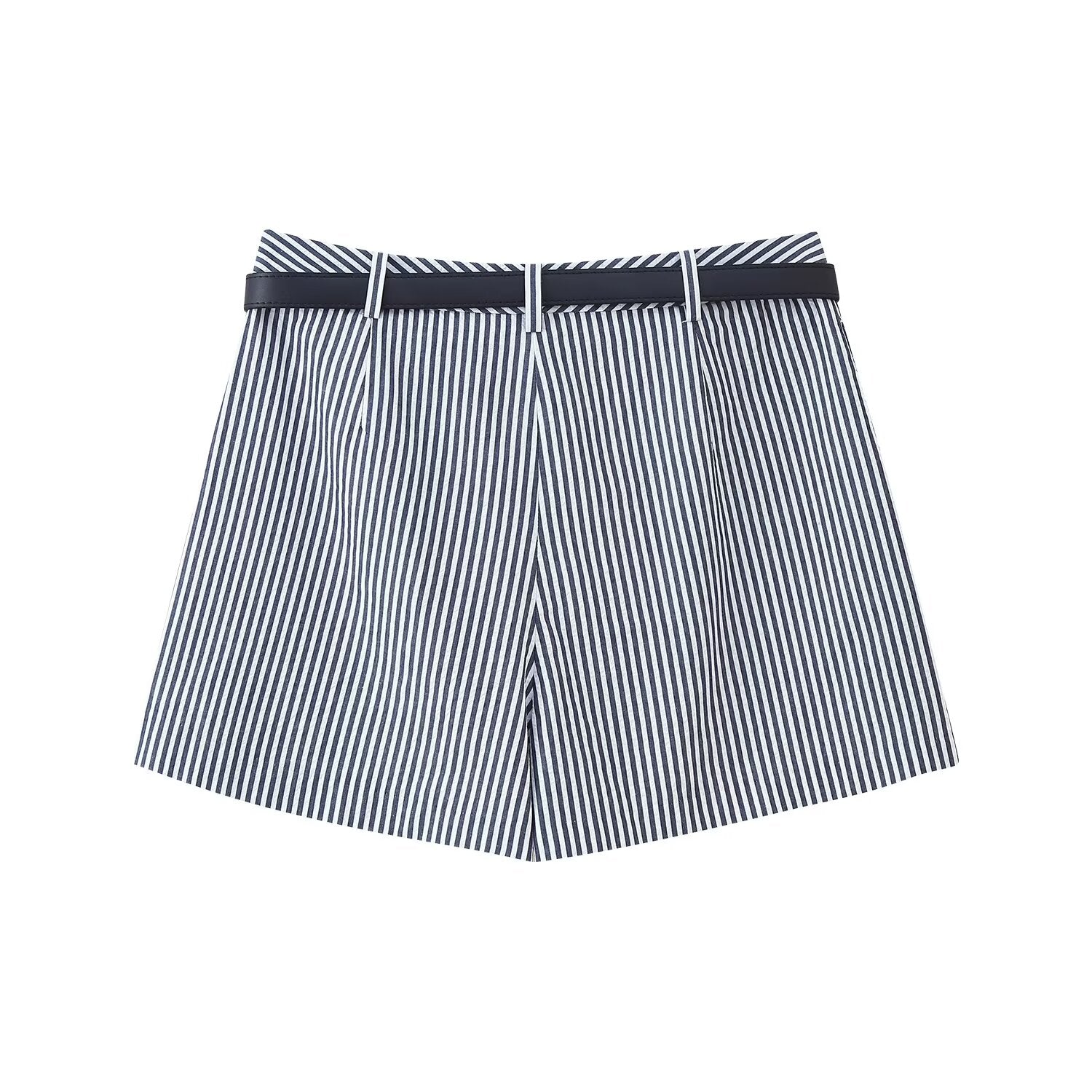 Summer Women Waistband Striped Casual Short Culottes