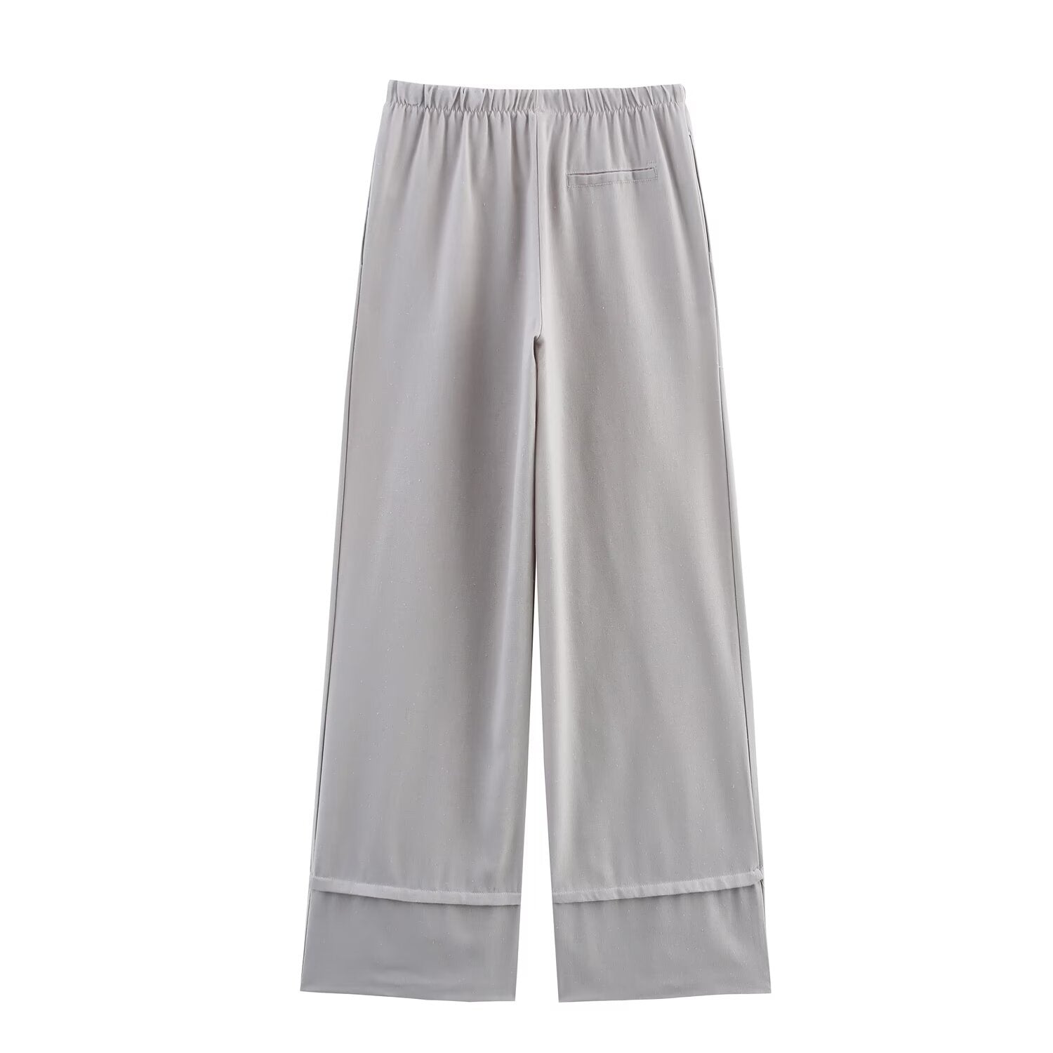 Gray Casual Pants