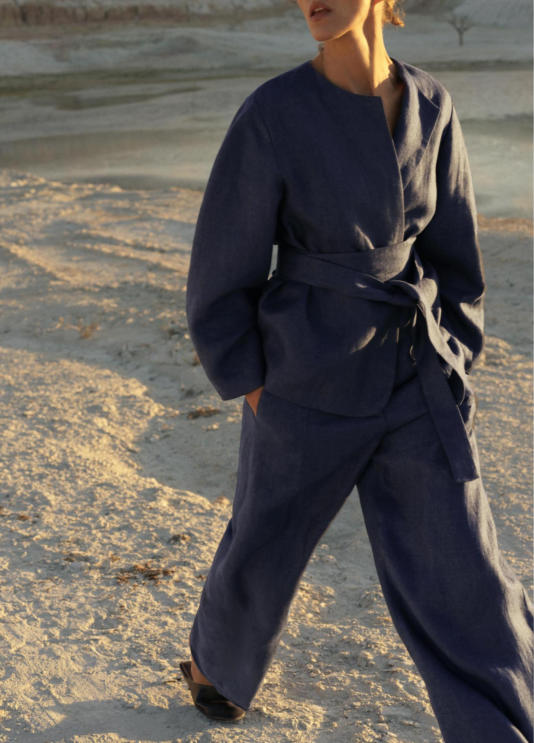 Women Clothing Kimono Coat Suit Matchet Pants