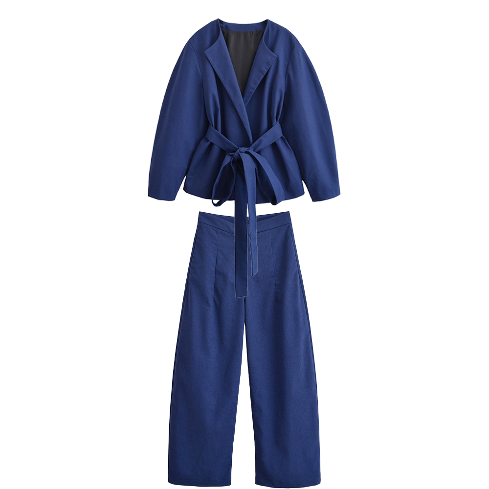 Women Clothing Kimono Coat Suit Matchet Pants